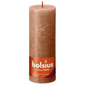 Bolsius Stompkaars Creamy Caramel Ø68 mm - Hoogte 19 cm - Caramel - 85 branduren