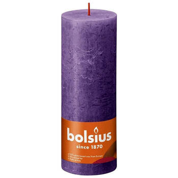 Bolsius Stompkaars Vibrant Violet Ø68 mm - Hoogte 19 cm - Violet - 85 branduren