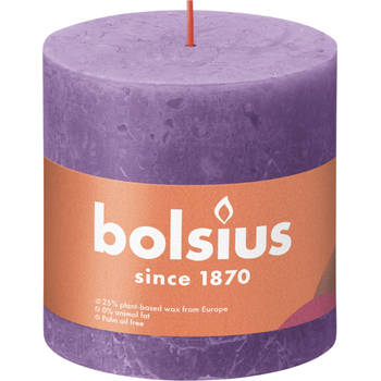 Rustiek stompkaars 100/100 Vibrant Violet