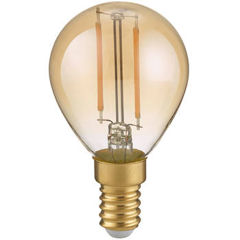 LED Lamp - Filament - Trion Tropin - E14 Fitting - 4W - Warm Wit-2700K - Dimbaar - Amber - Glas