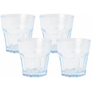 Waterglas Sapglas - Tumbler - 8 x 8 cm - 200ml - Blauw - 4 Stuks