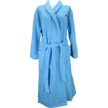 Fleece badjas van Kwikki - Maat M - Zacht blauw