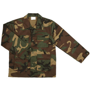 Army jas voor kinderen woodland camouflage M (122-128) - Carnavalsjassen