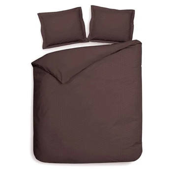 Heckettlane dekbedovertrek Punto - Marsala Bruin - 2-Persoons 200x200/220 cm