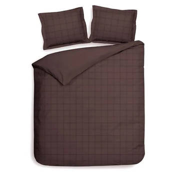 Heckettlane dekbedovertrek Diamante - Marsala Bruin - Lits-jumeaux 240x200/220 cm