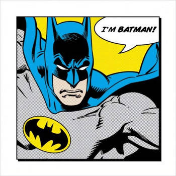 Kunstdruk Batman Im Batman 40x40cm