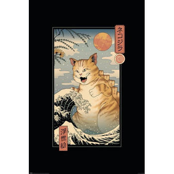 Poster Vincent Trinidad Catzilla Ukiyoe 61x91,5cm