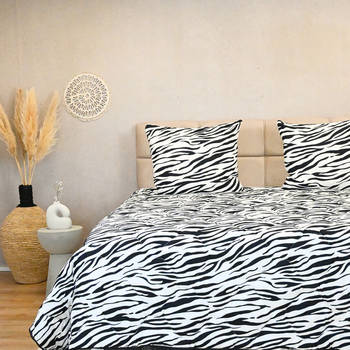 HappyBed Zebra 240x220 - Wasbaar dekbed zonder overtrek - Bedrukt dekbed zonder hoes