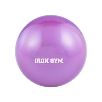 Iron Gym, Toning Ball 1KG, Pilates Yoga Fitness Gym bal, paars