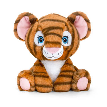 Pluche knuffel dier tijger 25 cm - Knuffeldier