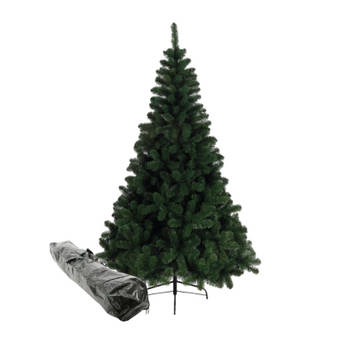 Tweedekans kunst kerstboom/kunstboom groen 120 cm in opbergzak - Kunstkerstboom