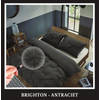 Hotel Home Collection - Dekbedovertrek - Brighton - 240x200/220 +2*60x70 cm - Antraciet
