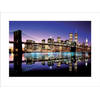 Kunstdruk Brooklyn Bridge Colour 80x60cm