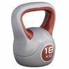 Gorilla Sports Kettlebell Trendy - Kunststof - 18 kg - Grijs - Rood