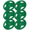 Gorilla Sports Halterschijven Set - Bundel - 30 kg - 6 x 5 kg - Gripper Gietijzer Rubber Coating - 50 mm