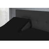 Nightsrest VP Dubbel Jersey Spilt Topper Hoeslaken - Zwart Maat: 140x200/220 + 12cm