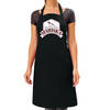 Queen of the kitchen Mariska keukenschort/ barbecue schort zwart voor dames - Feestschorten