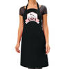 Queen of the kitchen Liza keukenschort/ barbecue schort zwart voor dames - Feestschorten