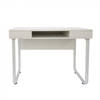 Bureau computer tafel Stoer - sidetable - industrieel modern design - metaal hout - wit