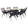 Garden Impressions Jasmine - Black/Edison 220x115 cm. - ovale tuinset