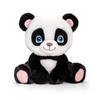 Pluche knuffel dier zwart/witte panda 25 cm - Knuffeldier