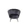 Calais fauteuil velours donkergrijs.