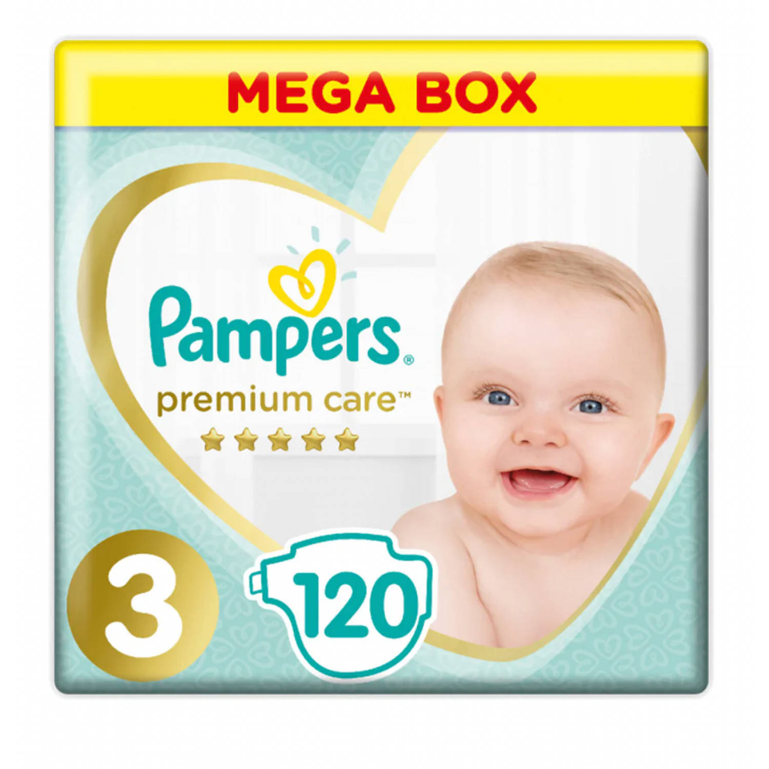 Pampers - Premium Care - Maat 3 - Mega Pack - 120 luiers
