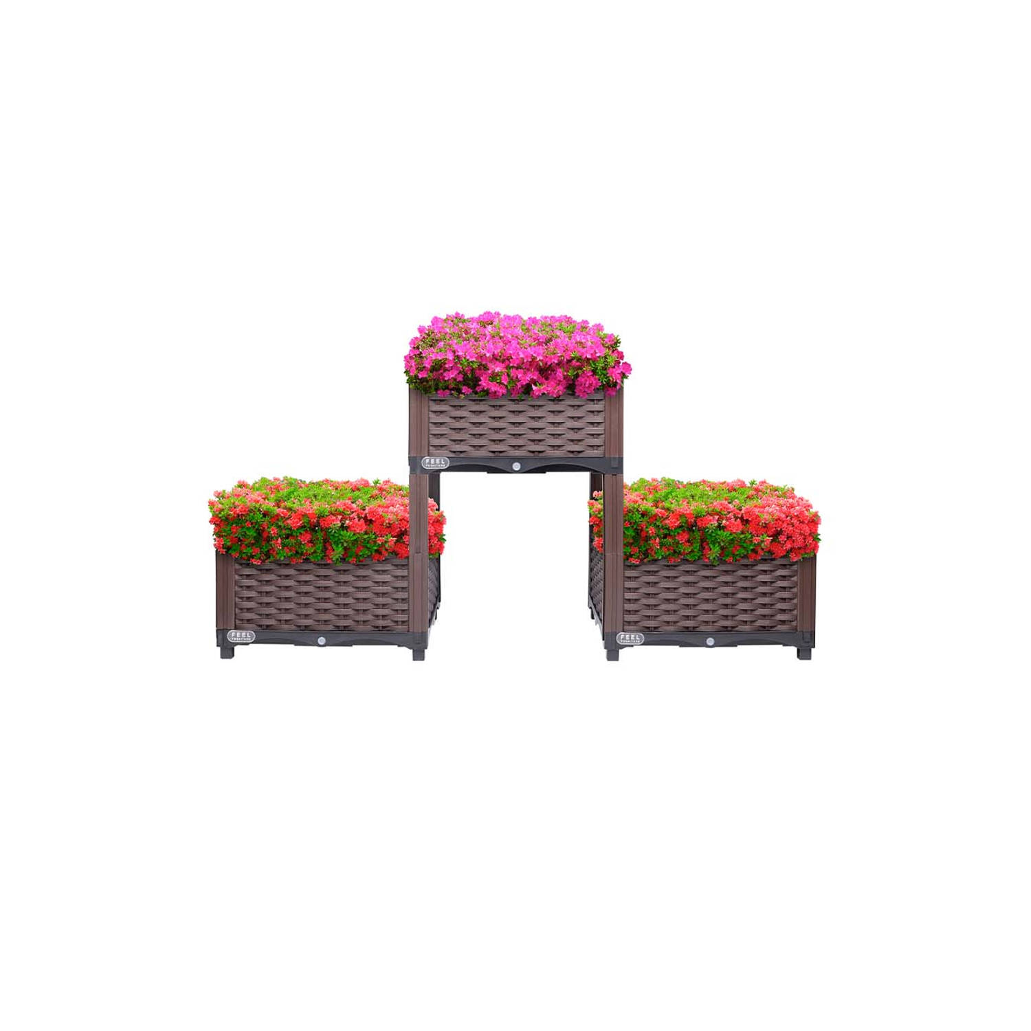 Feel Furniture - buiten plantenbak - Lota - Donkerbruin