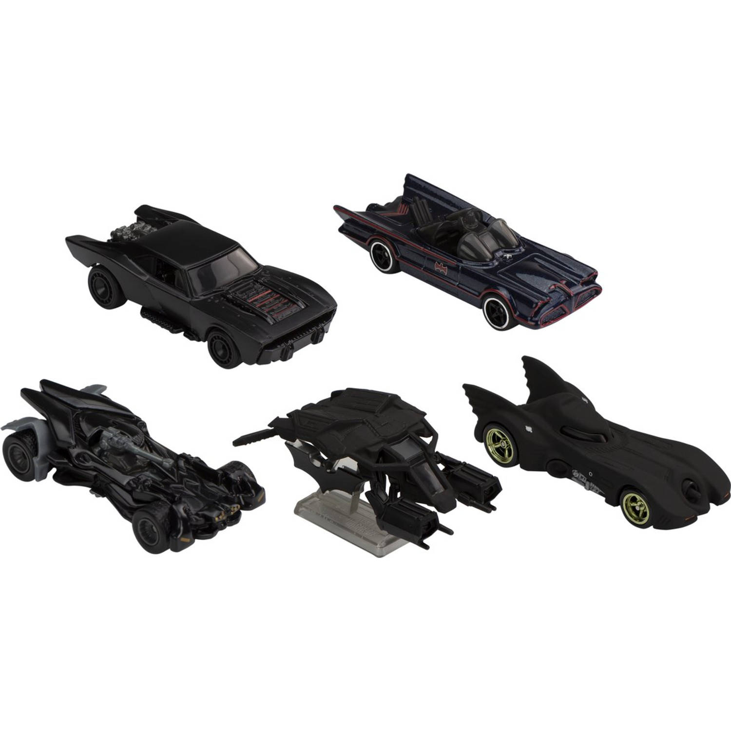 Hot Wheels Premium Batman Speelset Met 5 Speelgoed Auto's