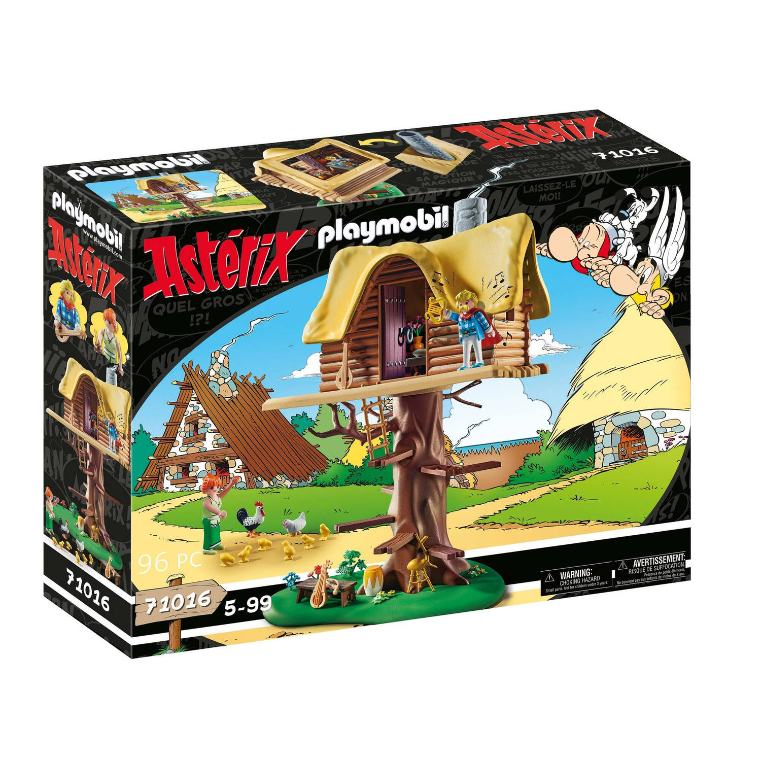 Playmobil 71016 Asterix kakofonix met boomhut