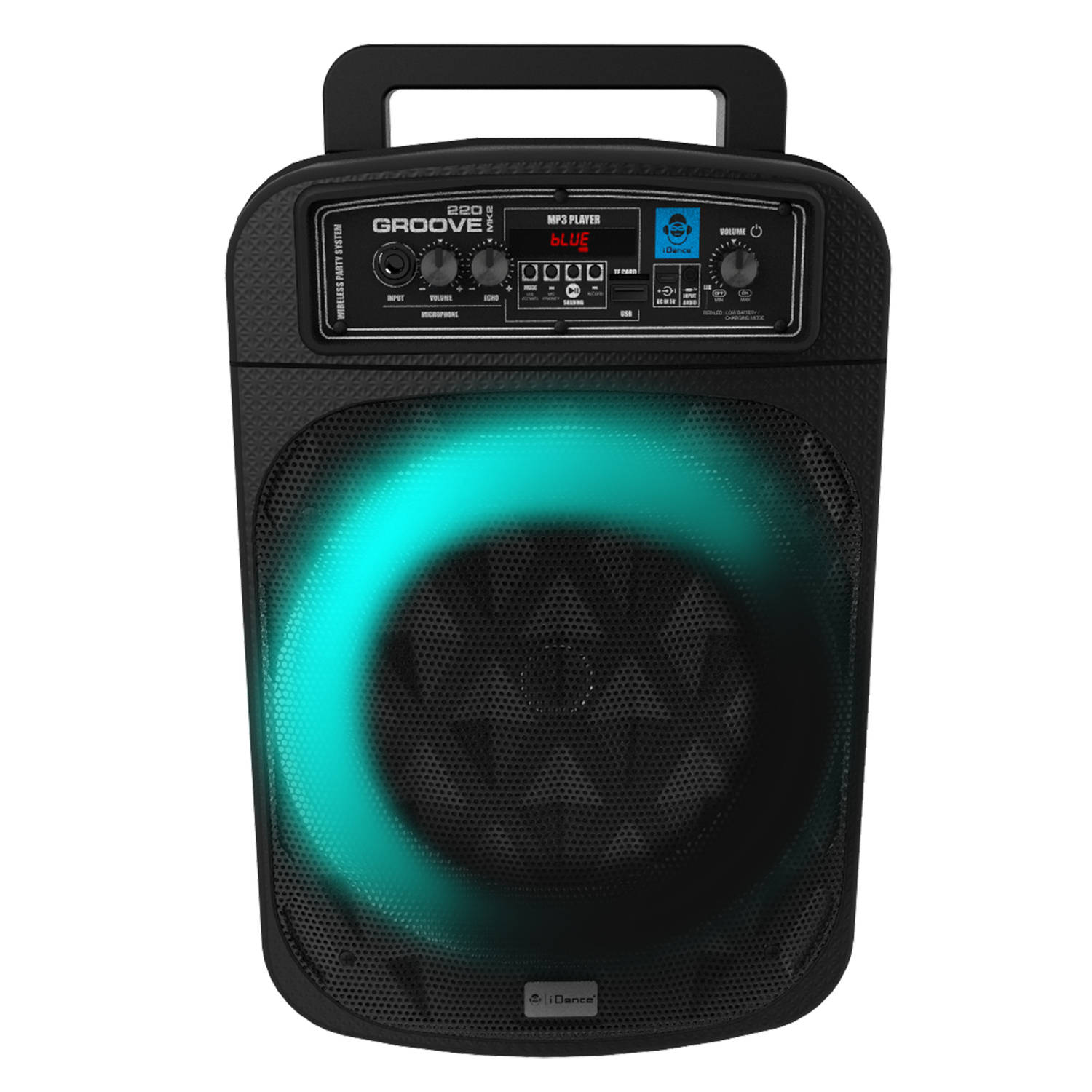 kalender gevaarlijk aankleden iDance GROOVEMK2 Party Speaker - Draagbare Bluetooth Speaker met Discolicht  - 200 Watt - met Draadloze Microfoon | Blokker