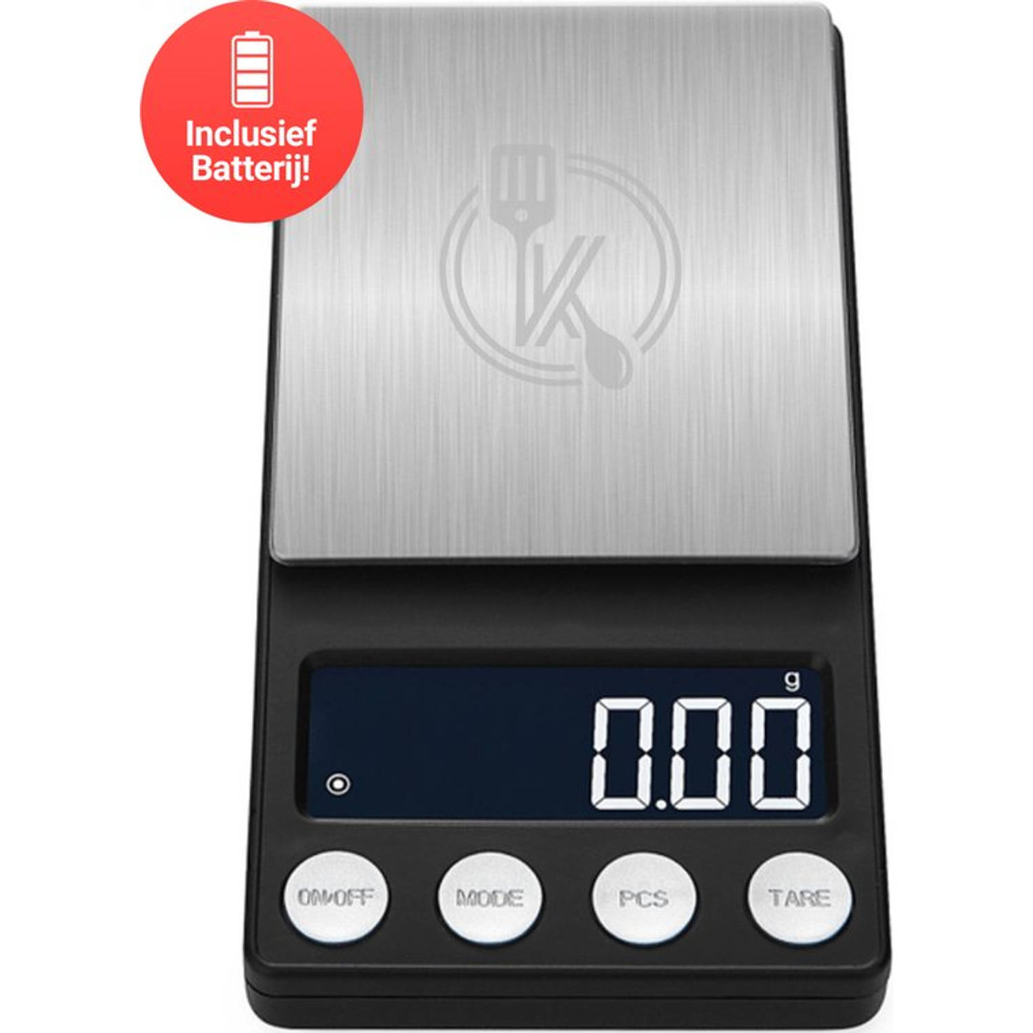 Ease Electronicz Digitale Mini Precisie Keukenweegschaal 0,01 Tot 200 Gram 14.2 X 7.5 Cm Pocket Scal