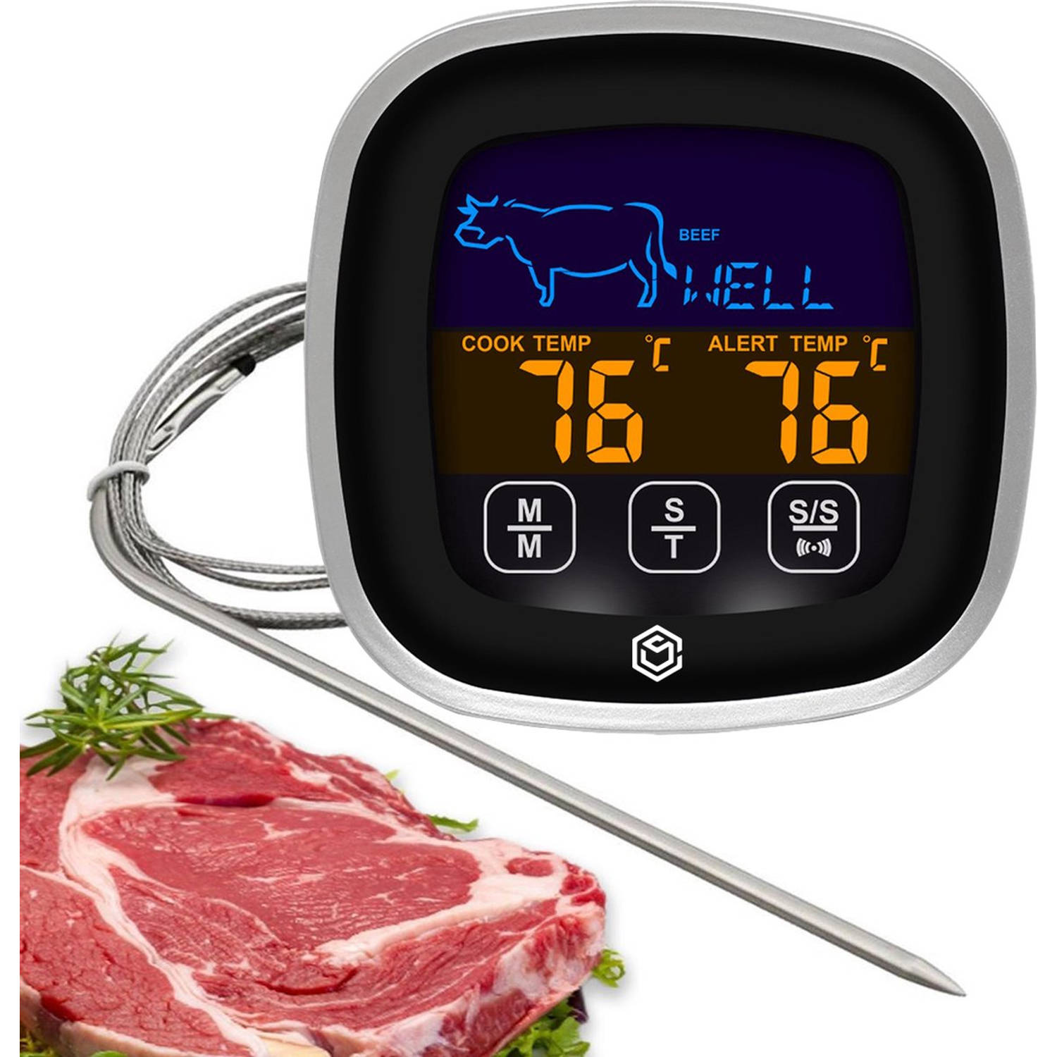 Ease Electronicz Vleesthermometer Keukenthermometer Keuken En Bbq Thermometer Vleesthermometer