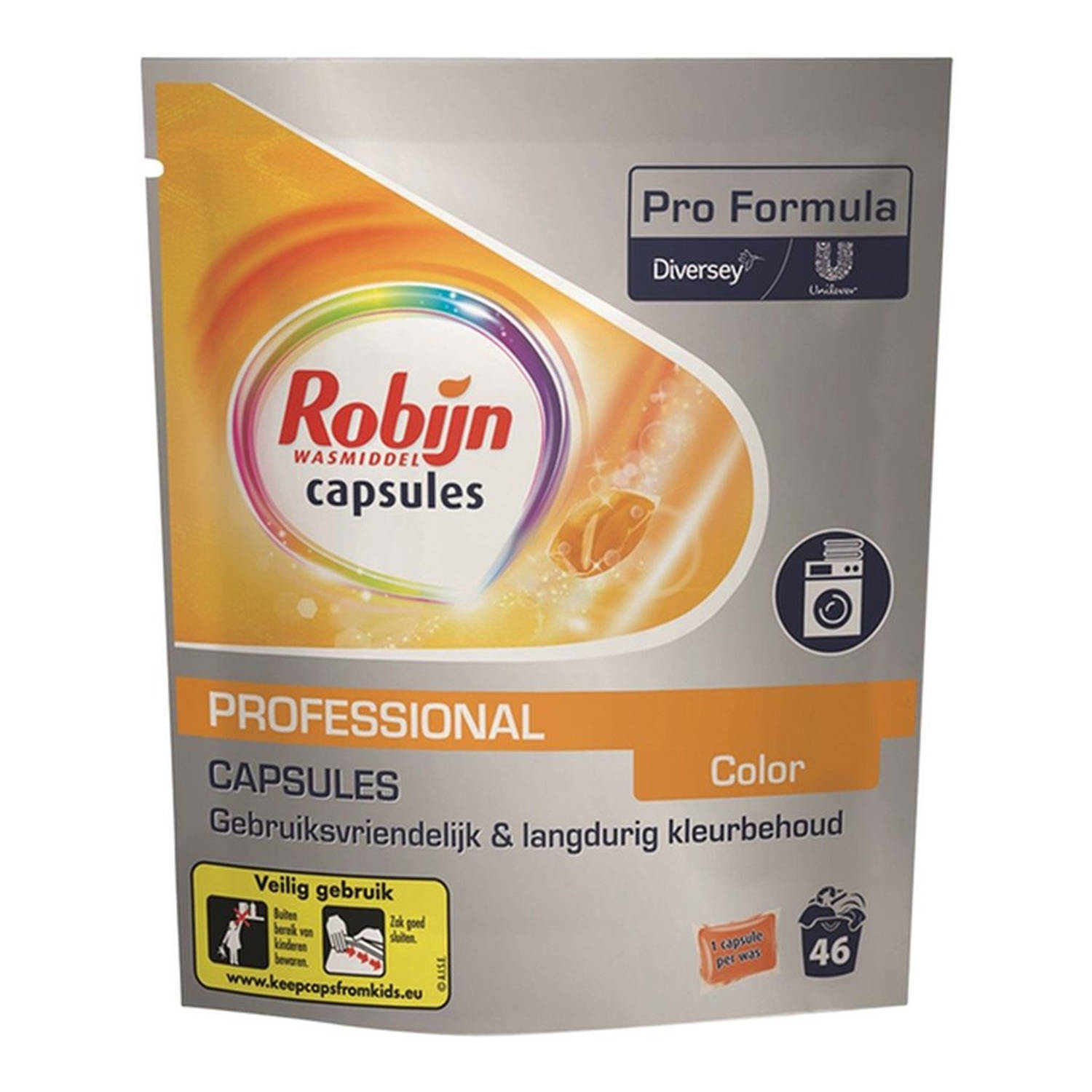 Robijn - Wasmiddel Capsules - Proffesional - Color Was - 46 capsules