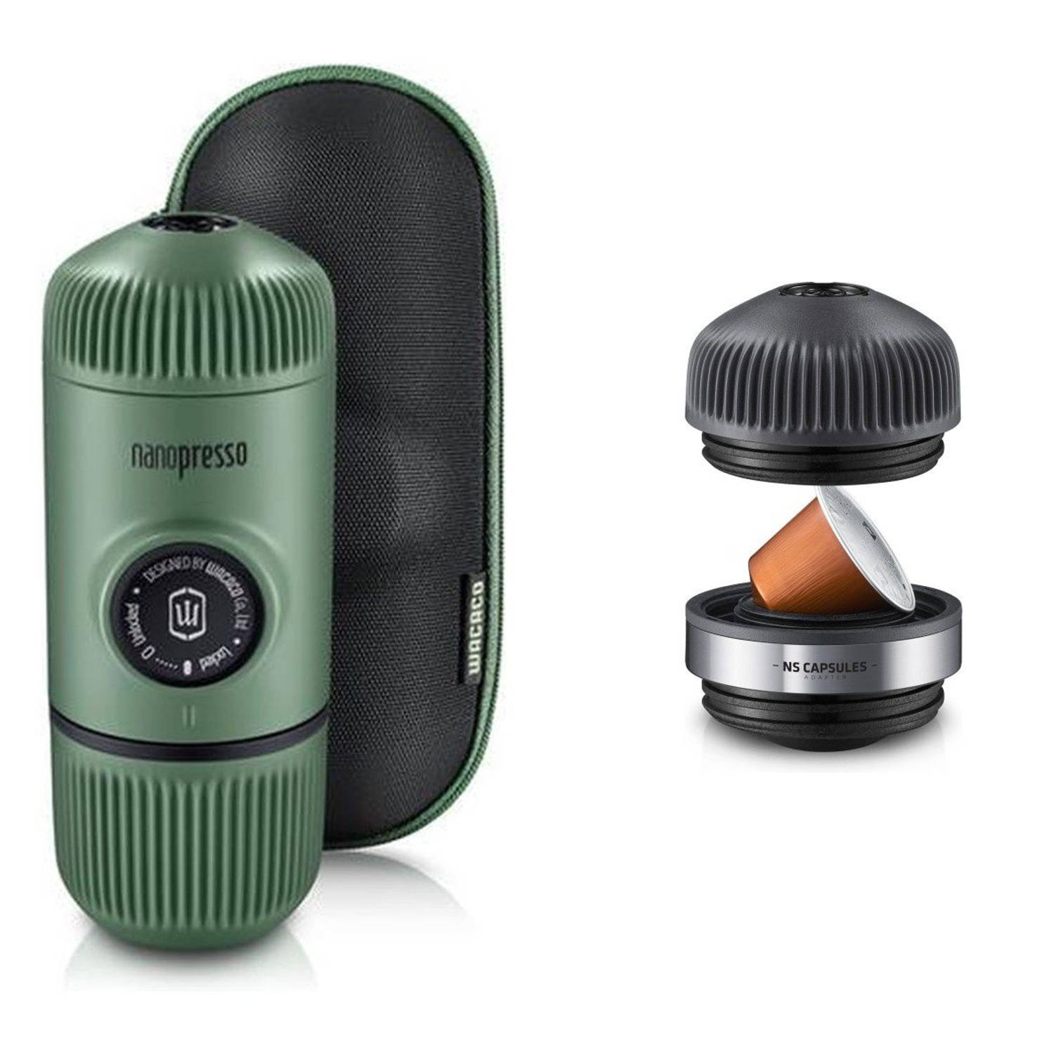 Wacaco - Nanopresso - Moss Green - Nanopresso NS adapter - Combi Set - Parya Variant