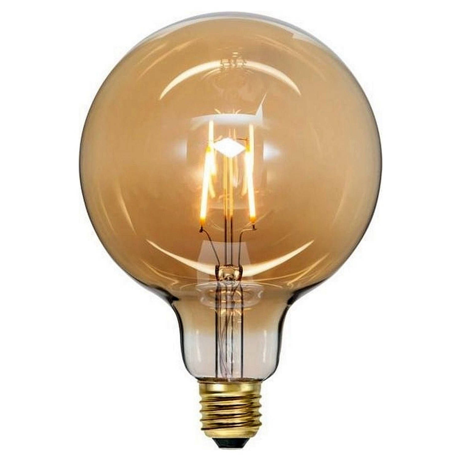 Star Trading Vintage Gold LED lamp - H 18 cm - amber - E27
