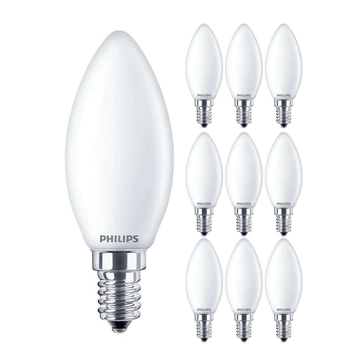 Philips Softone Spaarlamp Kaarslamp E14 - 8W vervangt 35W - Kaars B35 - 6 Spaarlampen