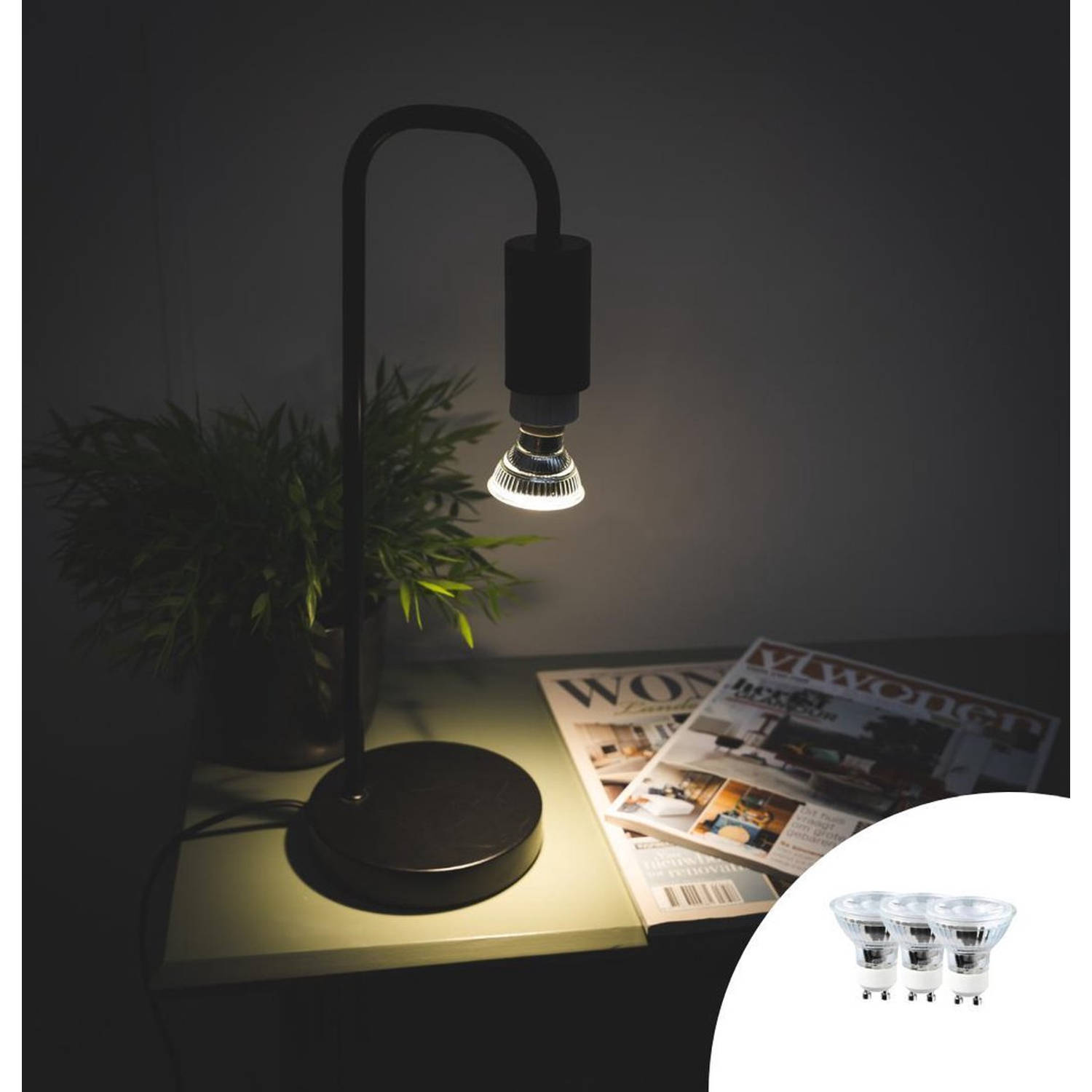 Rang moeder inkomen Proventa GU10 LED lamp - LED spot met GU10 fitting - 3 spots | Blokker