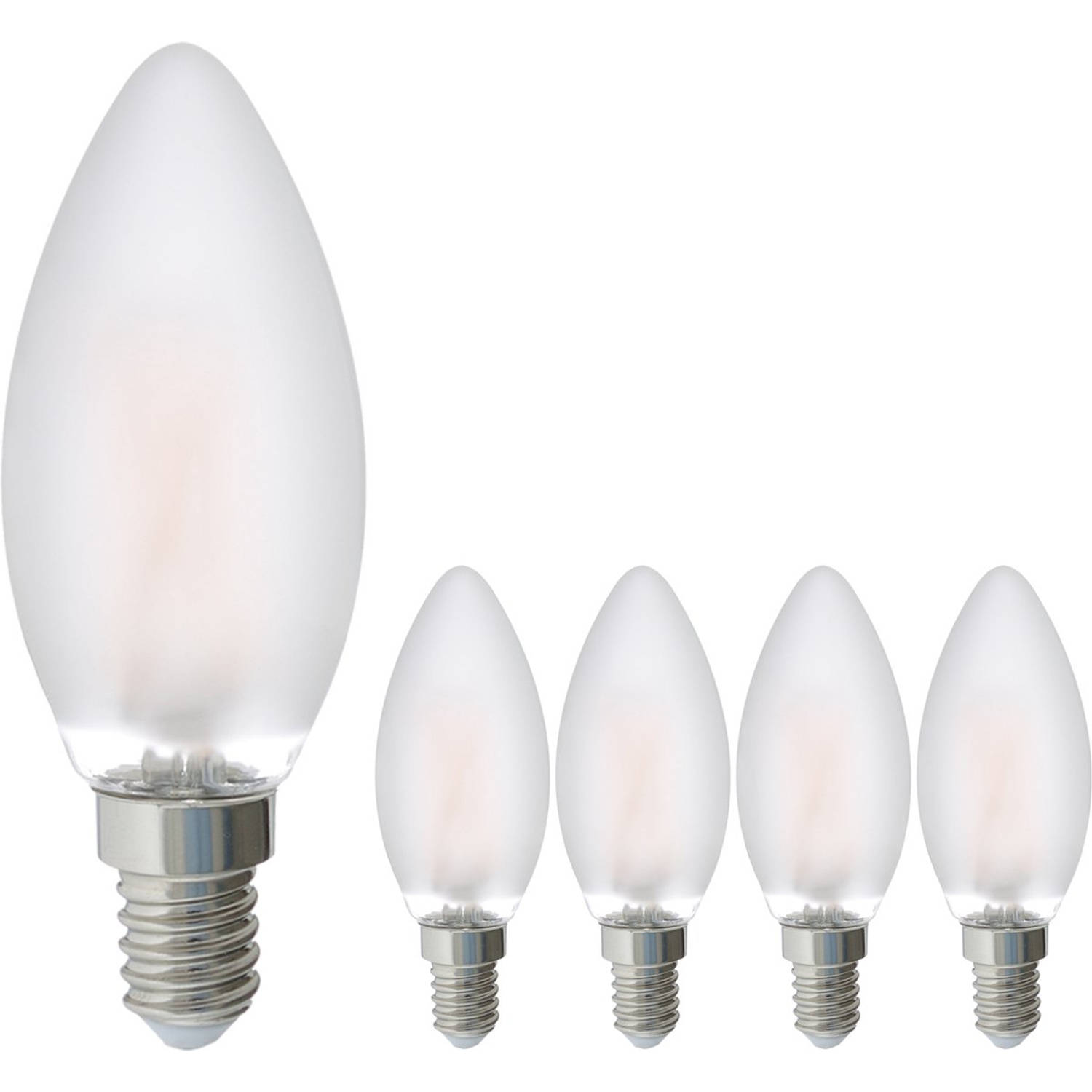 Proventa Led Lamp E14 Filament Kaars 1w Vervangt 10w Warm Wit Licht 5 Lampen