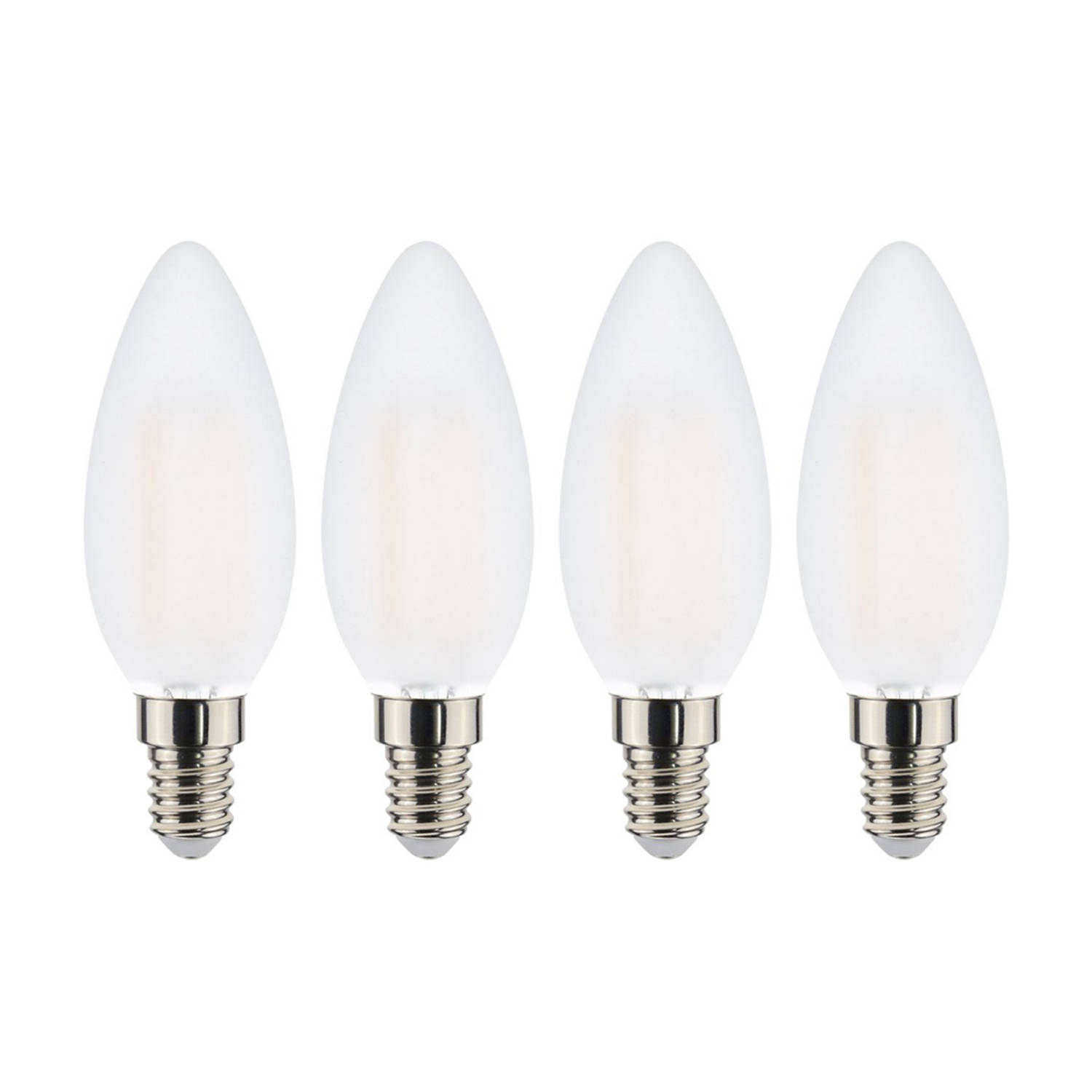 Proventa Dimbare E14 LED Lamp kogel - Kaarslamp met warm wit licht - 4 Energiezuinige kogellampen