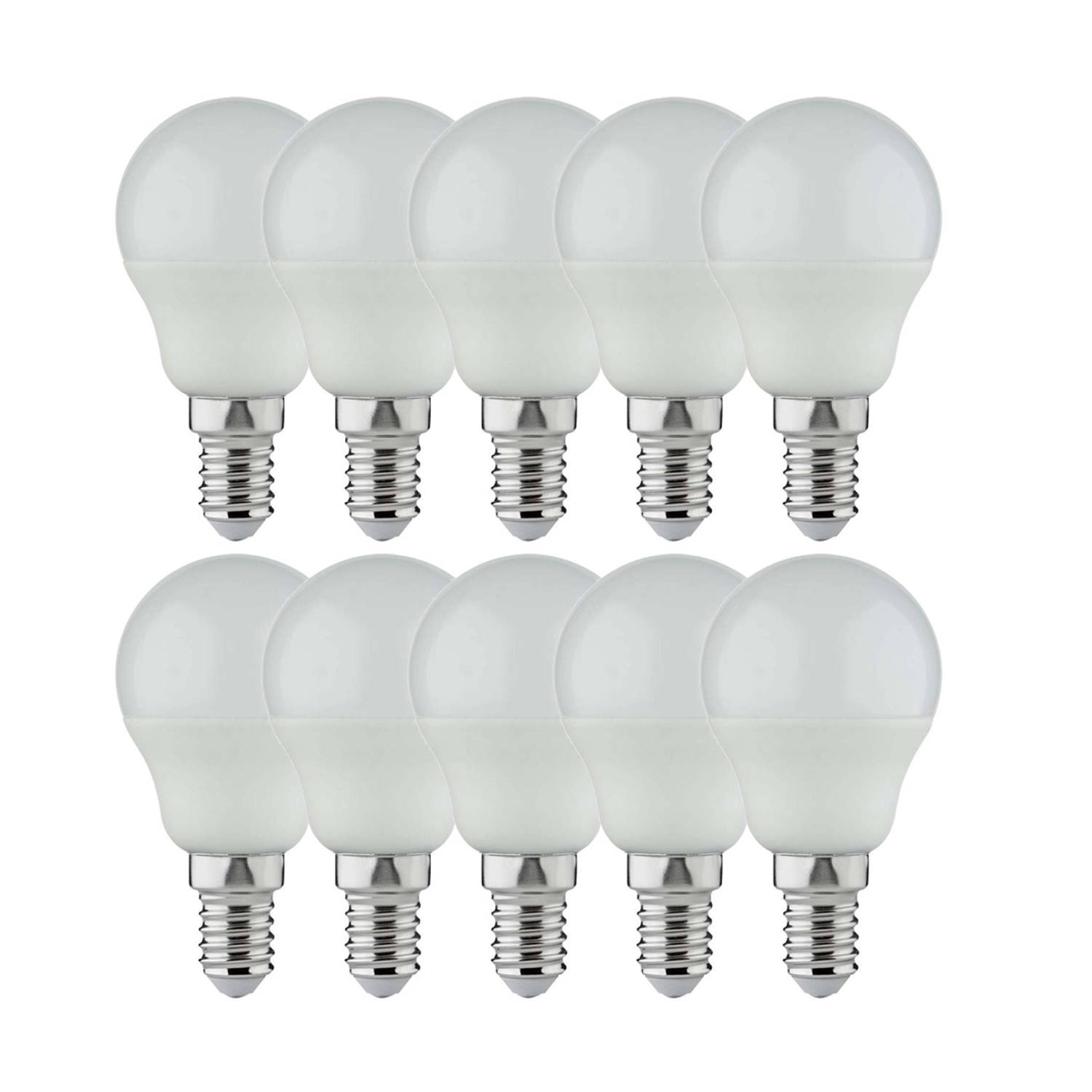 Proventa Longlife LED lampen voordeelverpakking met kleine E14 fitting - Rond  - 10 x ledlamp G45