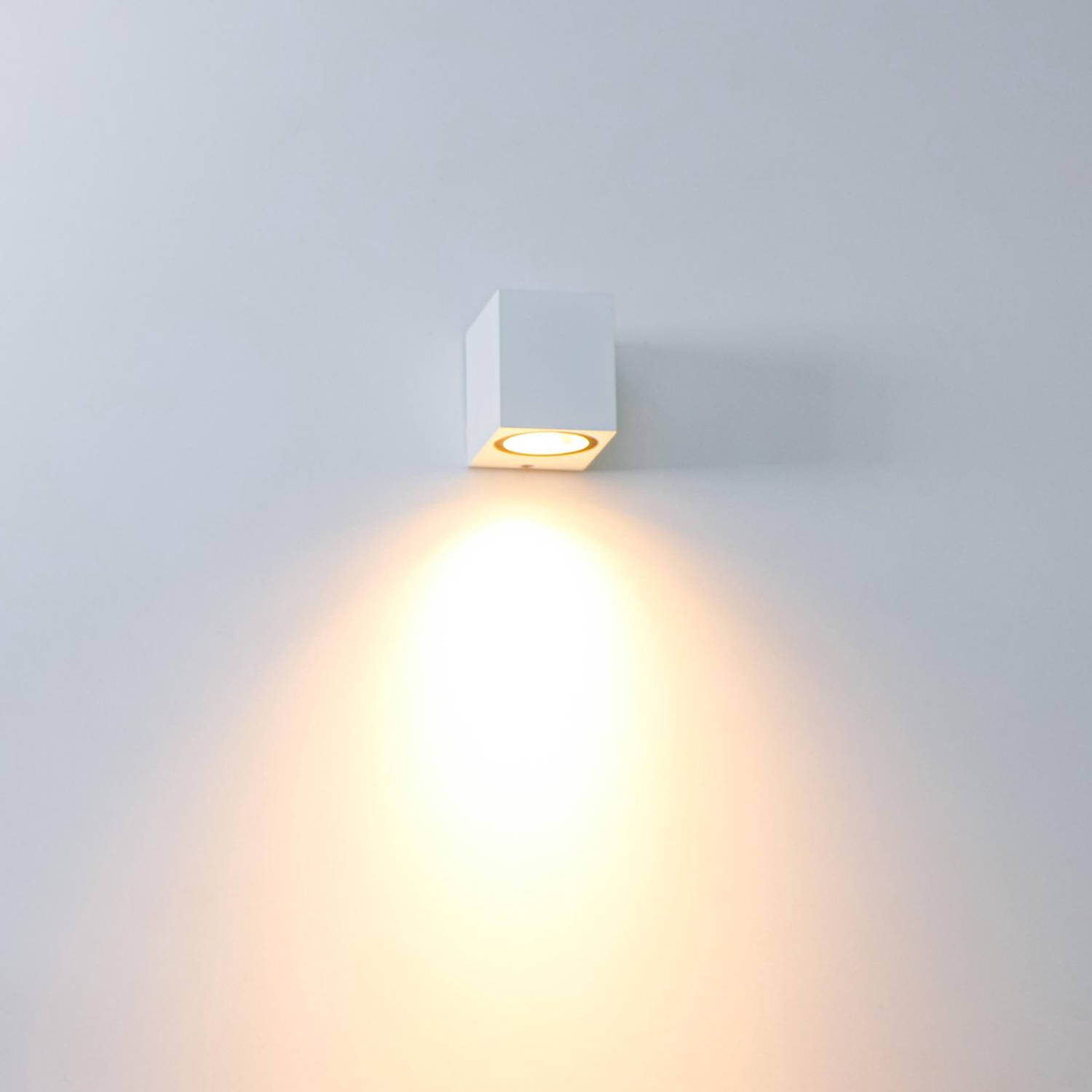 Proventa AllWeather Wandlamp voor buiten - Vierkant - Wit