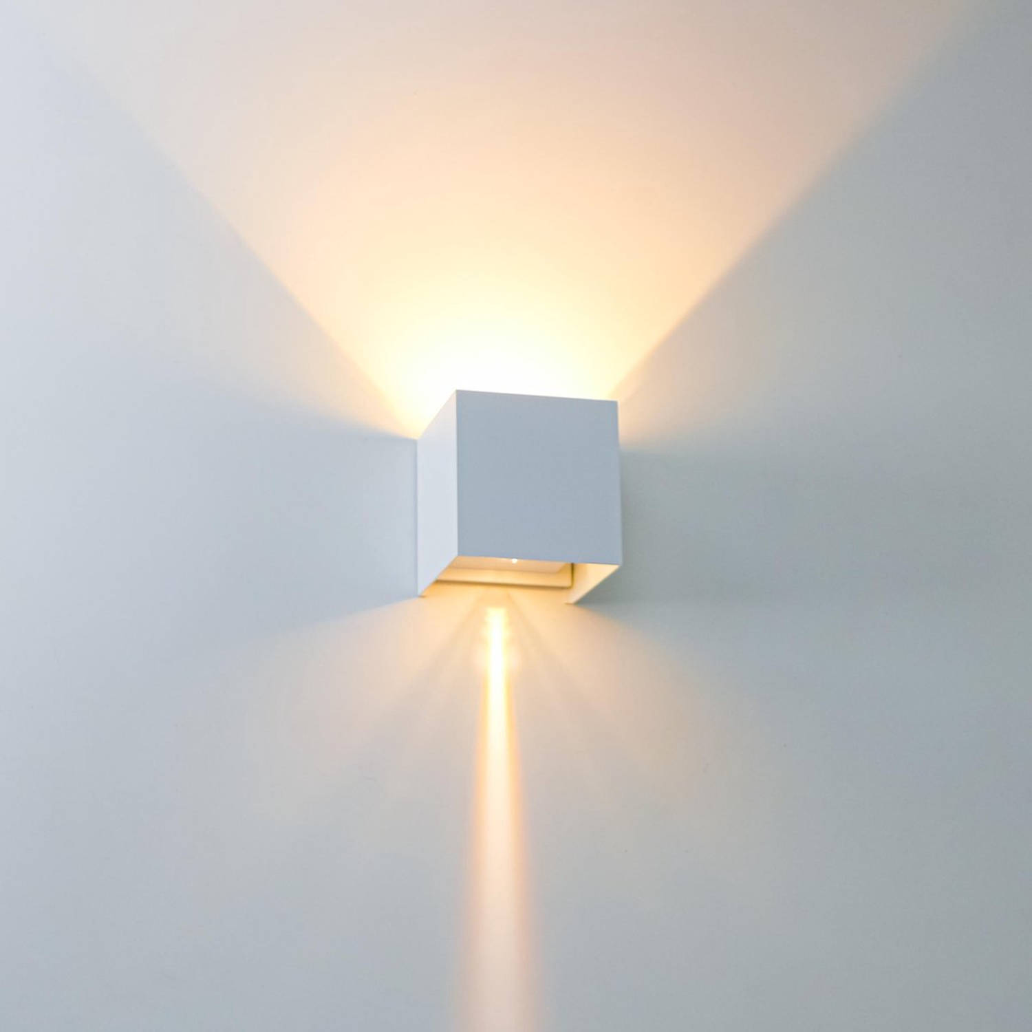 Proventa KUBUS Outdoor LED Muurlamp - 4pack wandlamp Wit