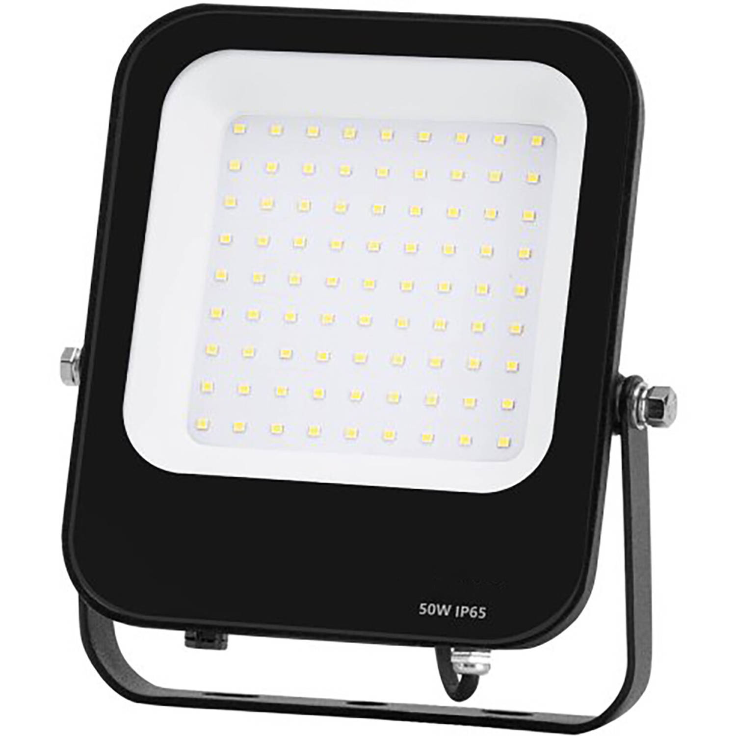 Led Bouwlamp 10 Watt Led Schijnwerper Aigi Wesni Helder Koud Wit 6500k Waterdicht Ip65 Mat Zwart 