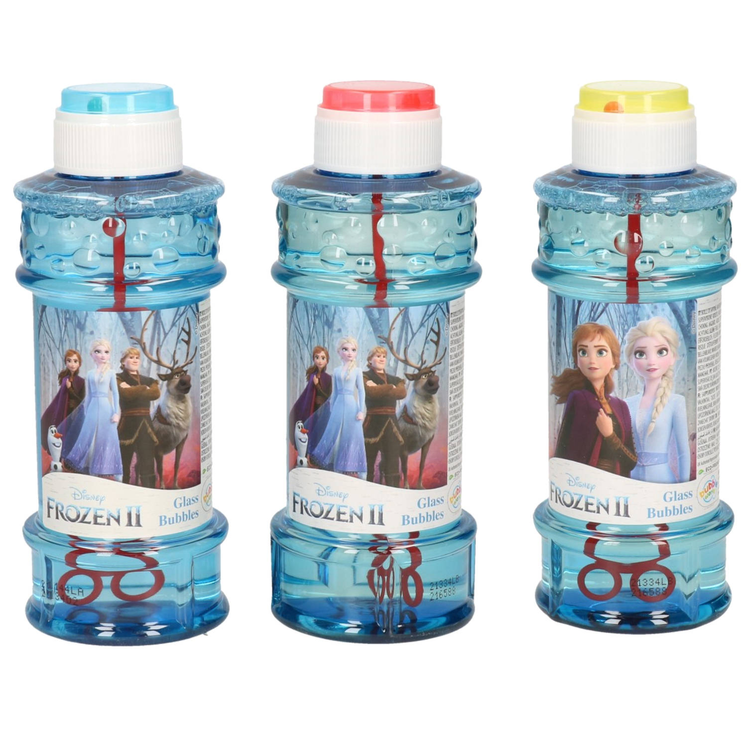 3x Disney Frozen 2 Bellenblaas Flesjes Met Bal Spelletje In Dop 300 Ml Voor Kinderen Bellenblaas