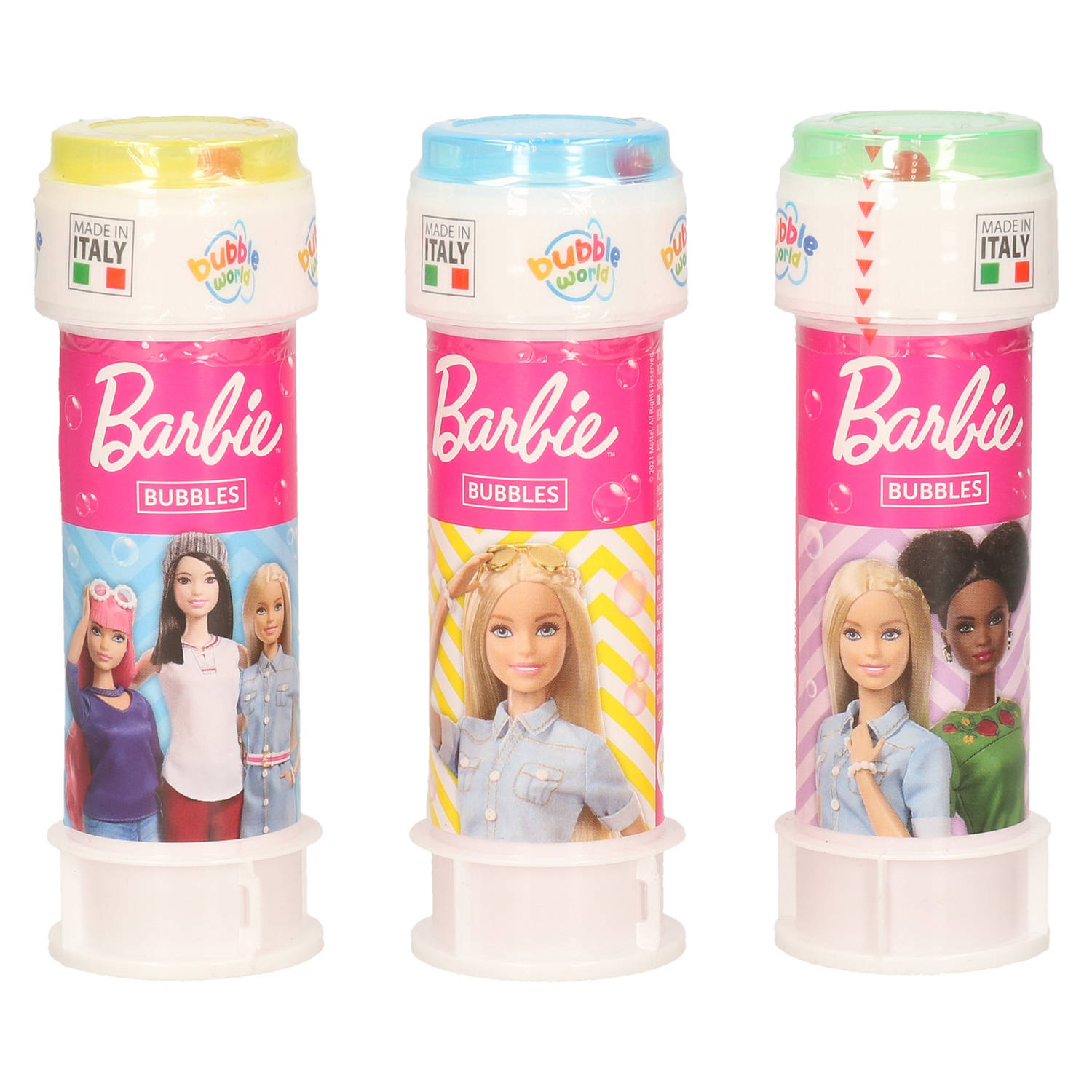 3x Barbie Bellenblaas Flesjes Met Bal Spelletje In Dop 60 Ml Voor Kinderen Bellenblaas