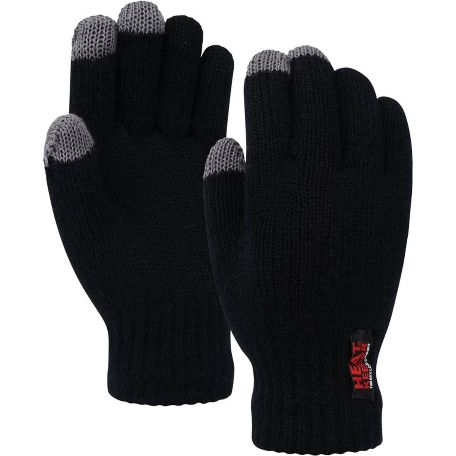 Heat Keeper Thermo Handschoenen - Kleur Zwart - I-touch - Maat L/xl