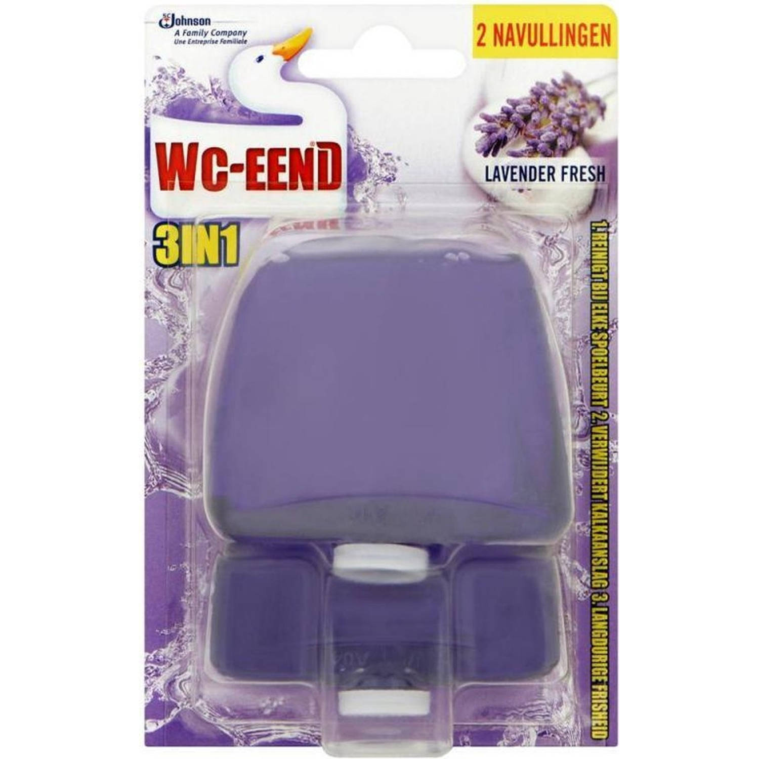 Wc Eend Toiletblok 3in1 | Lavendel | 2 Navullingen