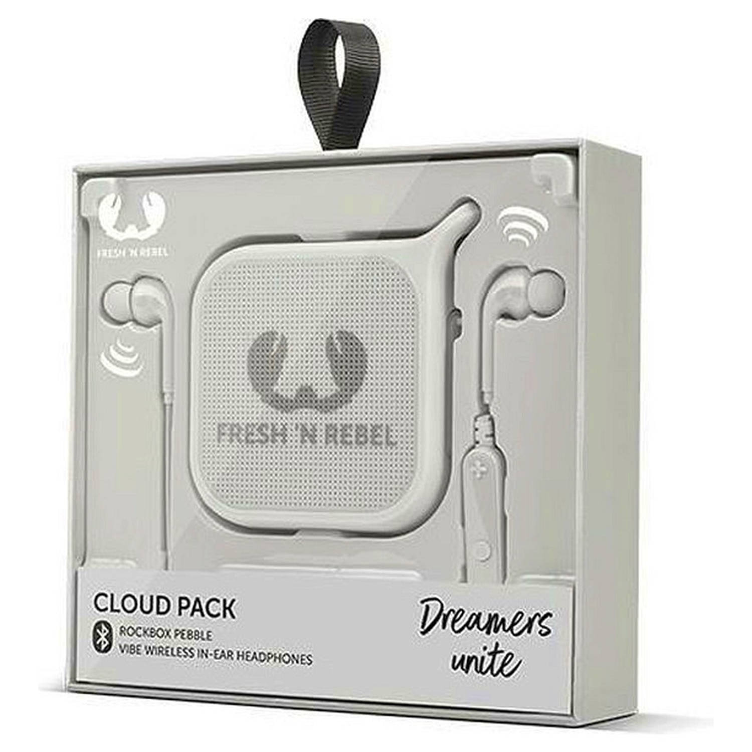 Fresh &apos;N Rebel Cloud Pack Mono Draadloze Luidspreker Grijs