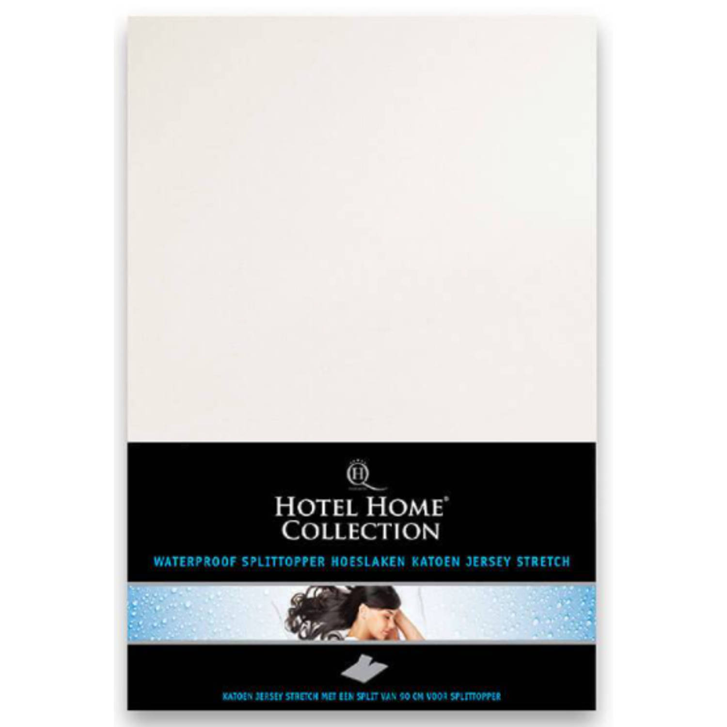 Hotel Home Collection - Snug Protect Waterproof - Split Topper Hoeslaken - 160x200/220+12 cm - Wit
